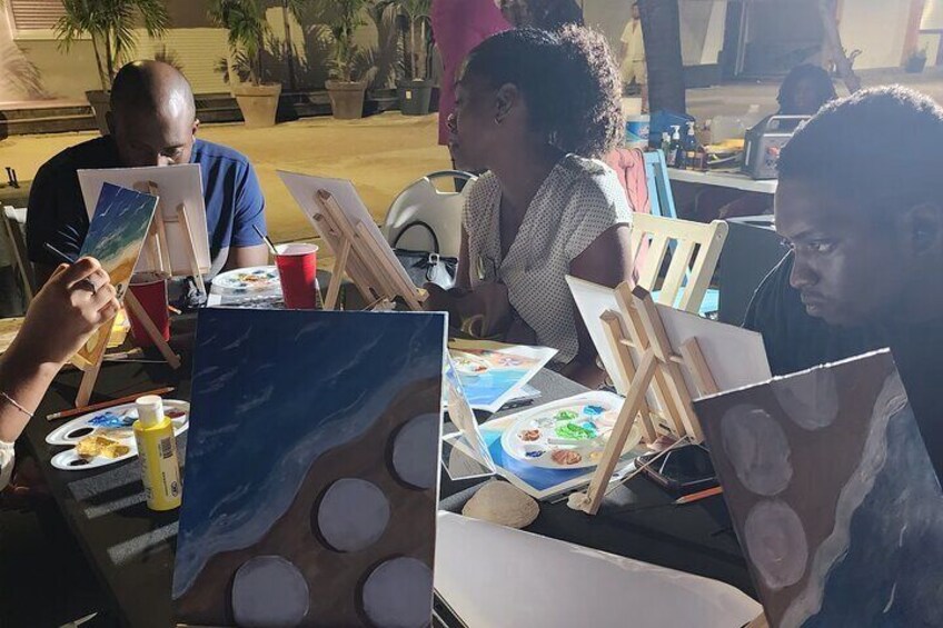 Sunset and Paint Activity from Philipsburg, Sint Maarten