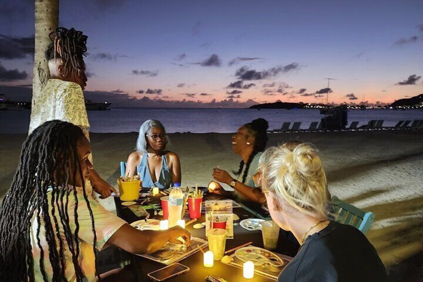 Sunset and Paint Activity from Philipsburg, Sint Maarten