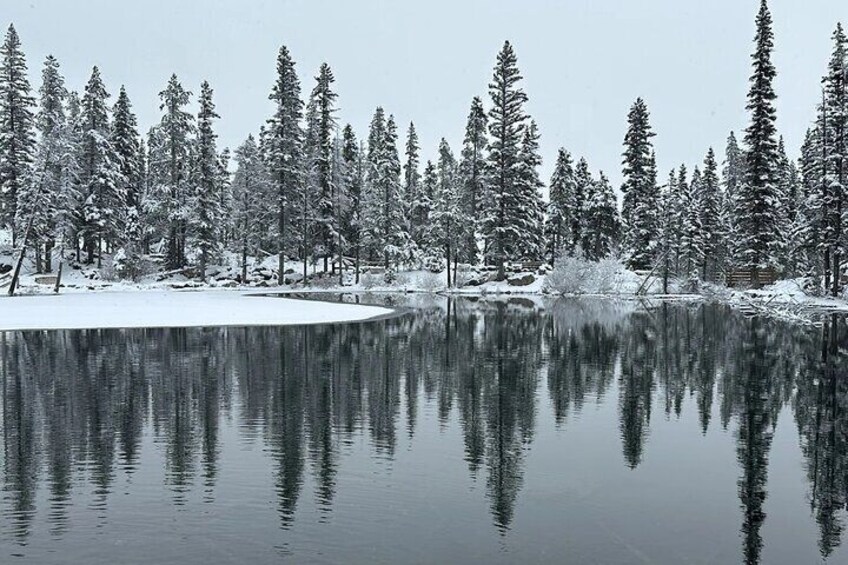 Grassi Lake with snow