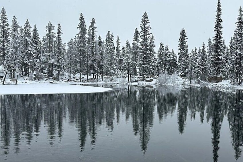 Grassi Lake with snow