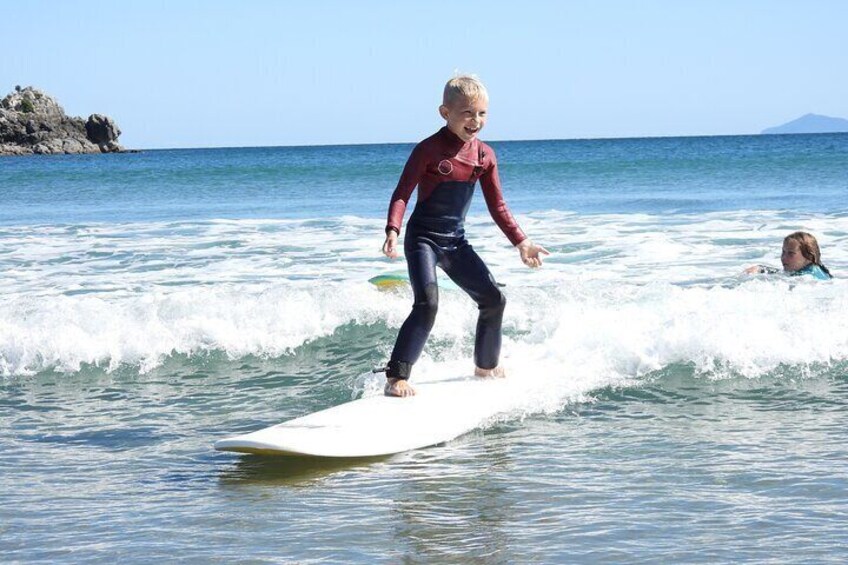 Nothing is more fun than catching your very first wave. 