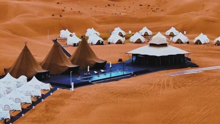 Desert glamping