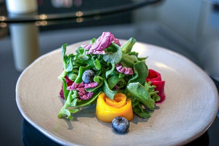 Enjoy a private lunch at Xige Estate's in-house organic restaurant featuring locally sourced ingredients.