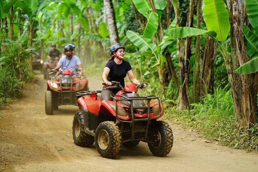 ATV Quad Bike Adventure Tunnel Cave Muddy Trail with Lunch
