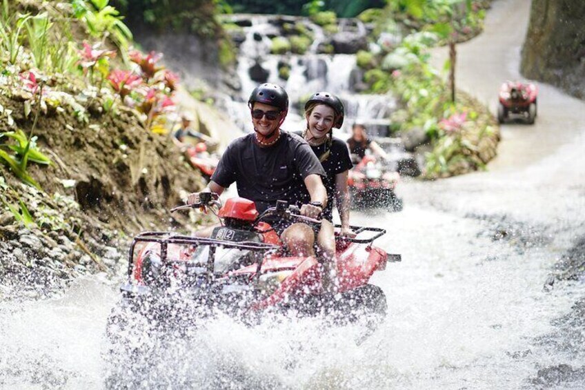 ATV Quad Bike Adventure Tunnel Cave Muddy Trail with Lunch