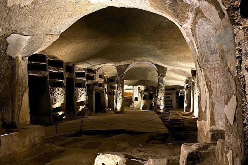 Naples Murals Catacombs and Folklore Sanità District Tour