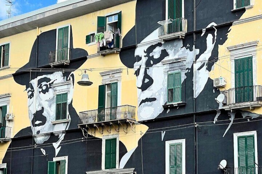 Naples Murals Catacombs and Folklore Sanità District Tour