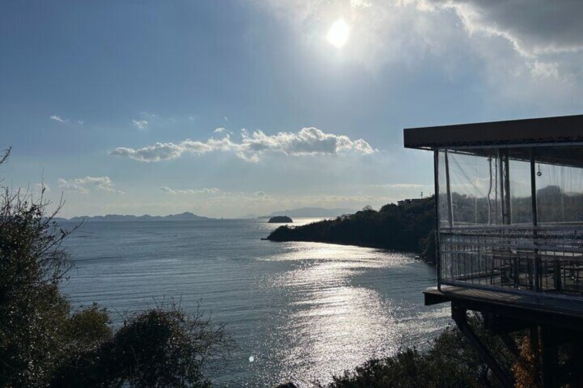 A beautiful view overlooking the Seto Inland Sea.