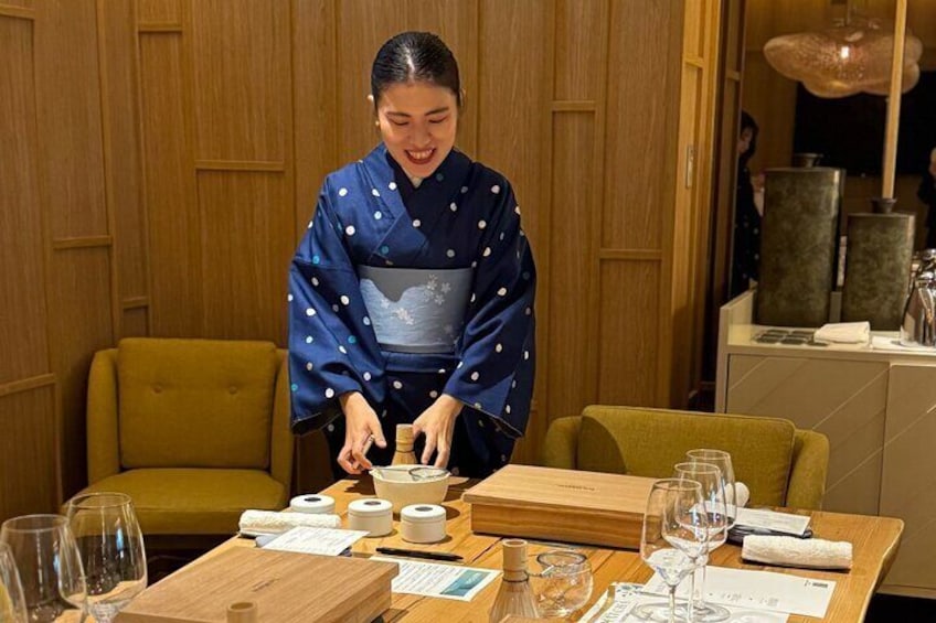 Matcha tasting for all five senses at Westin Hotel Yokohama