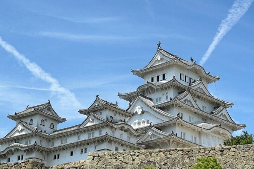 Himeji Castle with its Three Towering Keep Structures