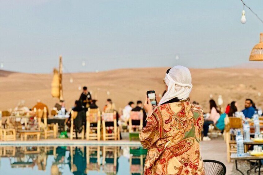 Marrakech: Agafay Desert Tour with camel, quad & Dinner Show