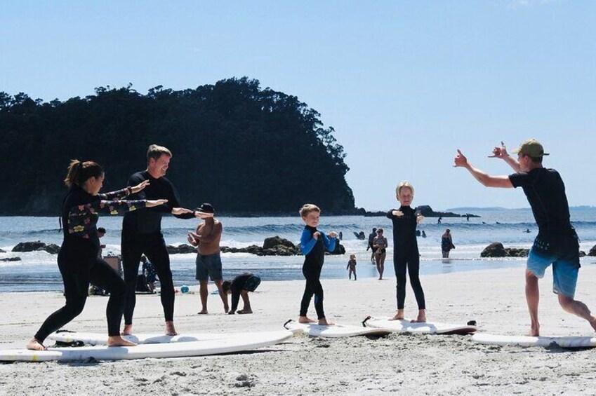 Shared Surfing Lesson in Mount Maunganui