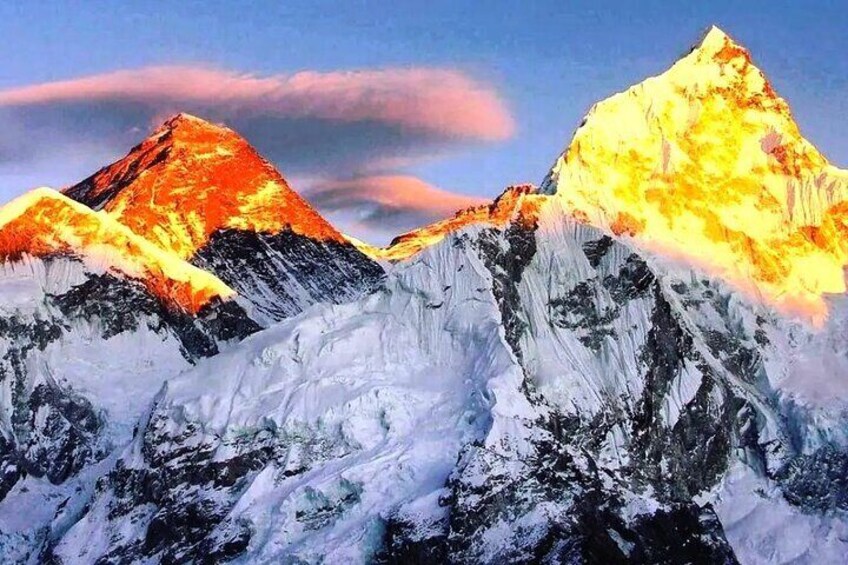 sunrise view from base camp