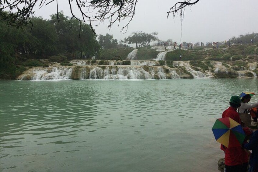 Wadi Darbat water falls. 40 km from salalah city.