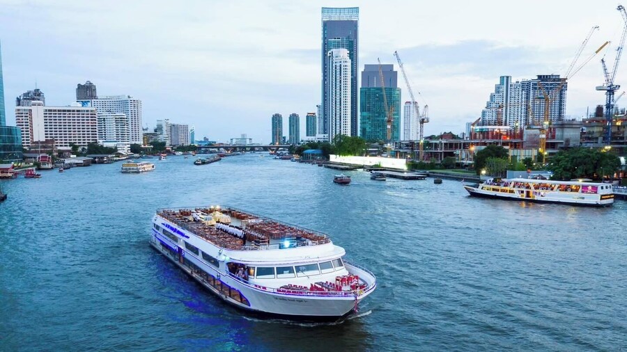 White Orchid Sunset Views Dining Experience from ICONSIAM