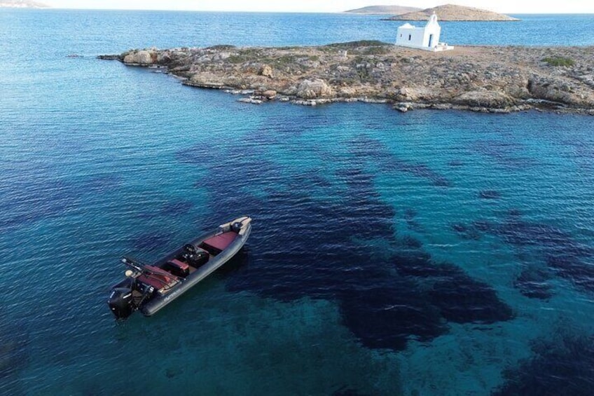 Private Boat Tour to Antiparos and Blue Lagoon