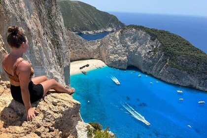 Zakynthos Shipwreck Beach with Blue Caves Land and Sea Tour