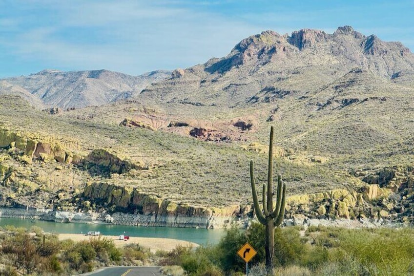 Tesla Cybertruck and Jetsurf Tour in the Sonoran Desert Lake