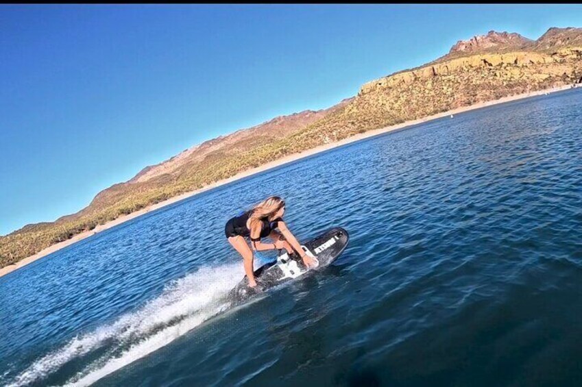 Scooping the water on an epic Jetsurf experience