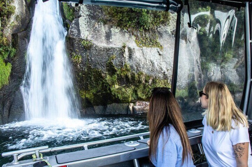 Viewing the Waterfall at Waihaha