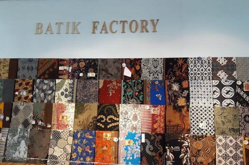 Buy some "Batik" the Indonesian heritage painting motif from the factory outlet