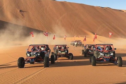 Dubai 4-Seater Dune Buggy with Desert Safari Tour and BBQ Dinner