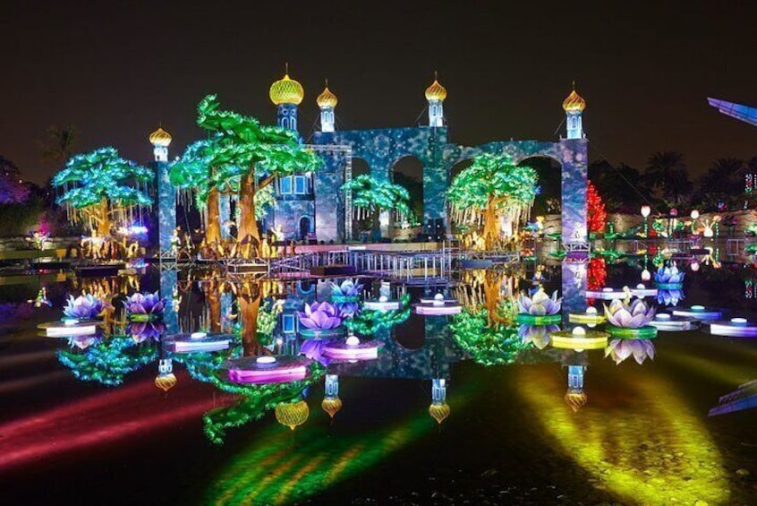 Dubai Glow Garden + Dino Park and Magic Park Admission Ticket