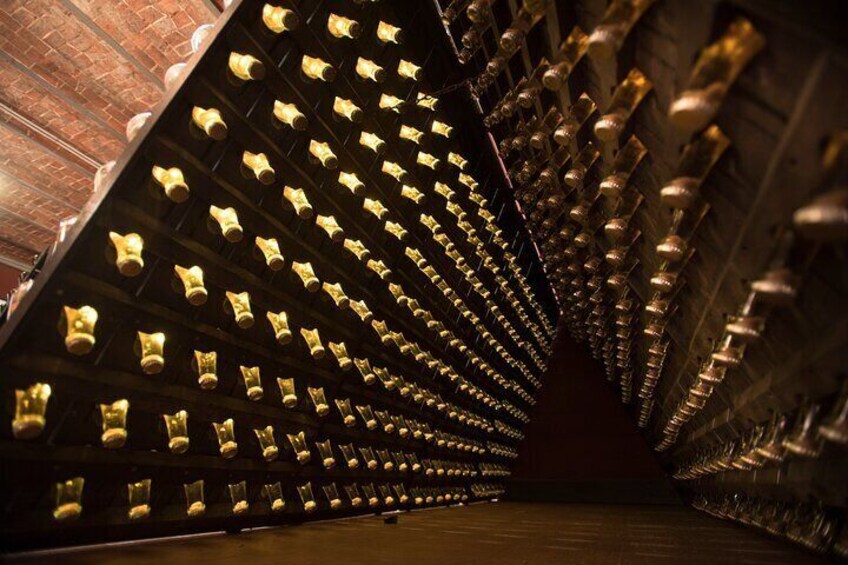 The Alta Langa sparkling wine aging cellar