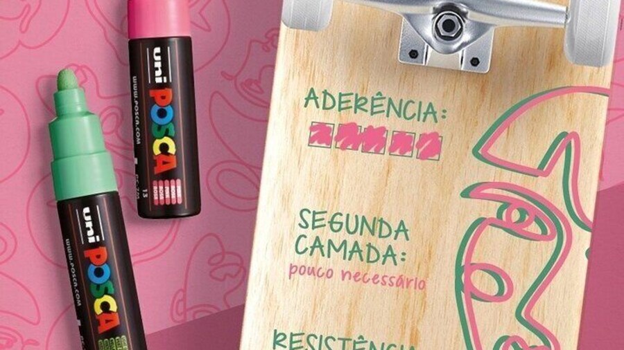 Paint with Posca markers