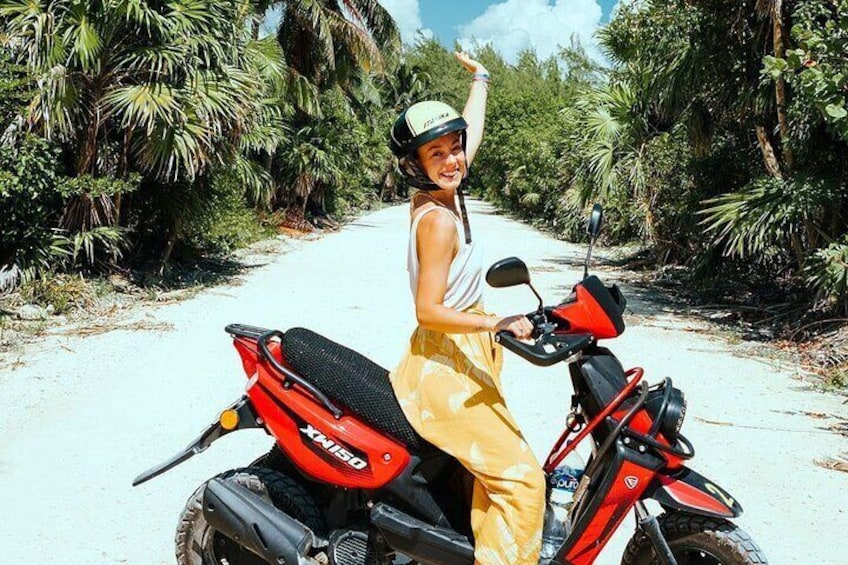 Tulum Reef Snorkel, ATV/Scooter/E-bike, Cenote Swim/Snorkel/Paddle Board + Lunch