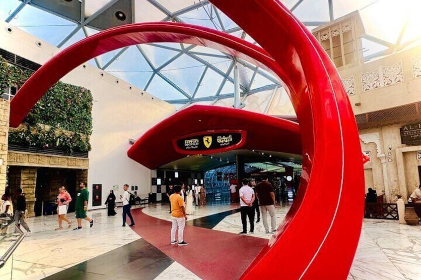 Ferrari World Abu Dhabi is a thrilling theme park featuring high-speed rides, including the world’s fastest roller coaster, and immersive experiences celebrating the legacy of Ferrari.