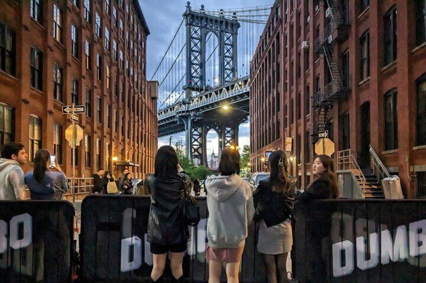 DUMBO, Brooklyn - Manhattan Bridge View, late afternoon