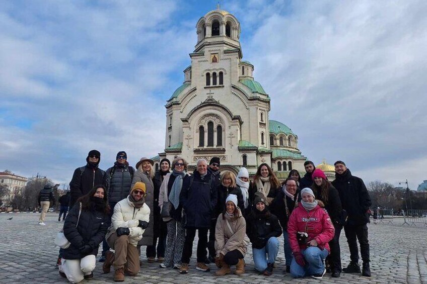 The starting point of our tour and Sofia's most famous landmark - The St Alexander Nevsky Cathedral.