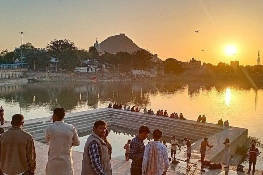 Pushkar Lake Sunset View