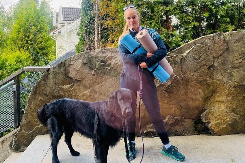 Oslo Yoga and Hiking with a dog