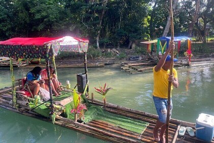 Dunn River Falls and Bamboo River Rafting in Ocho Rios Jamaica.