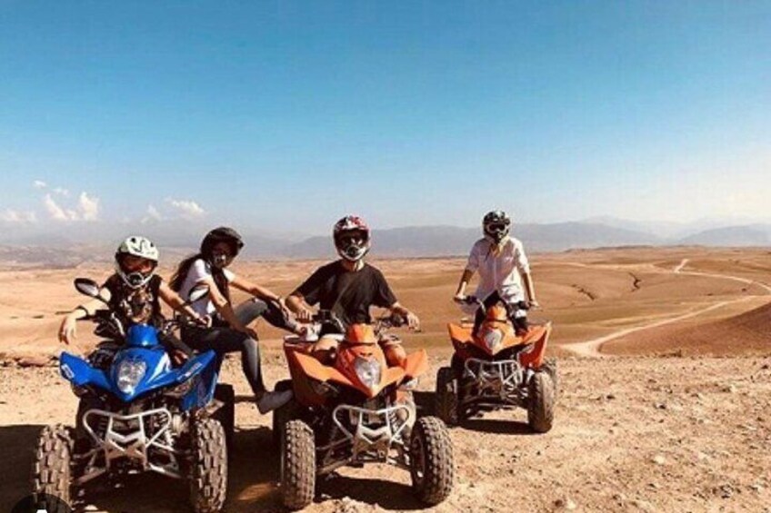 Agafay Desert Adventure Quad Bike and Camel Ride with Dinner Show