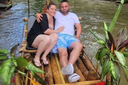 Private Bamboo and River Rafting with Lime Stone Massage