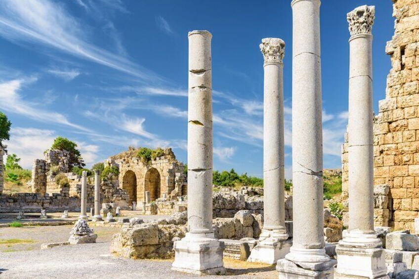 Full Day Tour in Perge Aspendos Apollo Temple And Kursunlu