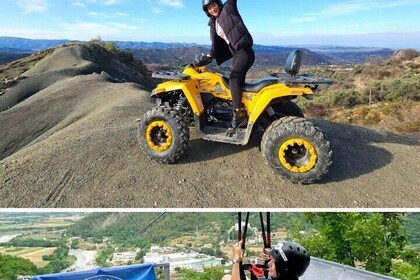 Guided Quad Biking Tour and Zipline in Tirana