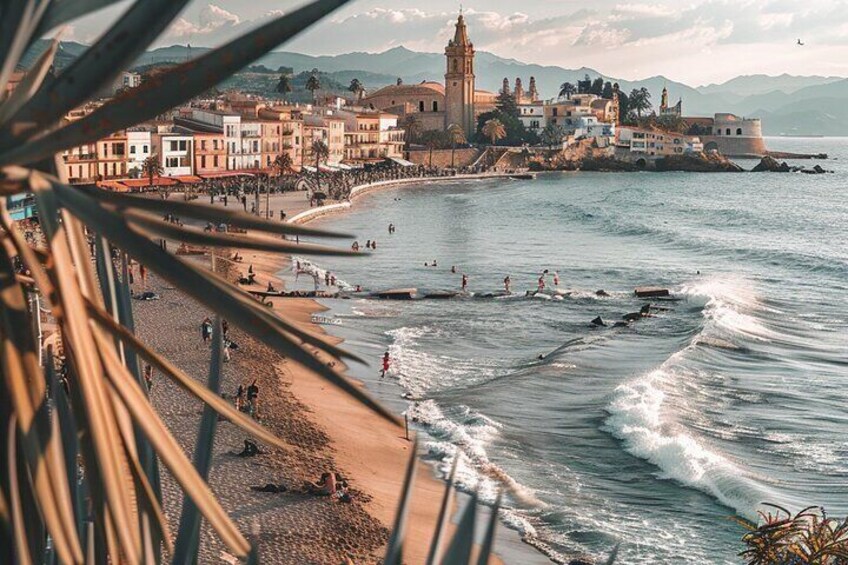 From Barcelona Guided Sitges Tour with Free Time