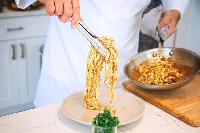 Authentic Fettuccine and Marinara with Chef Anthony