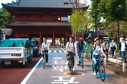 3 Hour Bike Tour to the Historic Sites in Tokyo