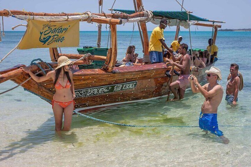 Full day Private Zanzibar Trip Safari Blue tour ( with lunch)