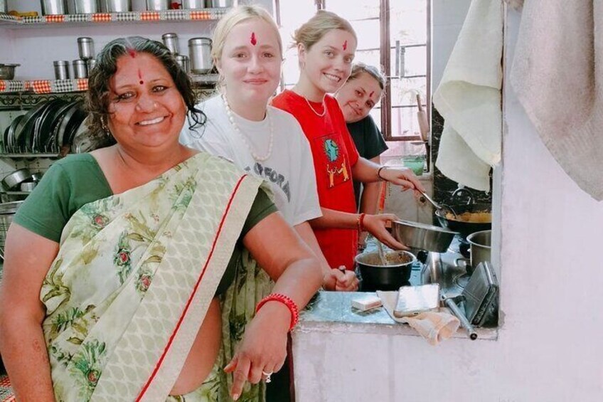 Having fun in kitchen