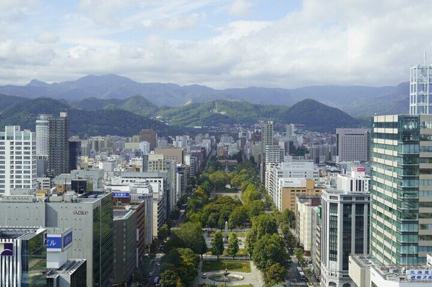 Go up to the observation deck to see the 360° city view.