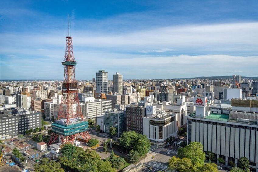 Sapporo TV tower is the meeting spot.
