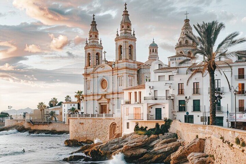 From Barcelona Explore Sitges and Penedès Wine Tasting and Tapas