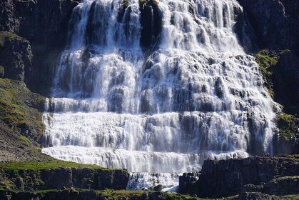 Dynjandi Waterfall in a Supertruck
