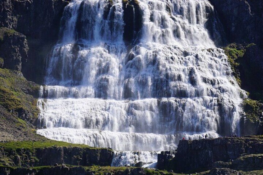 Dynjandi Waterfall in a Supertruck